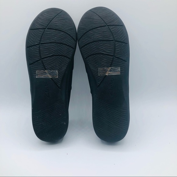 Clarks unstructured charcoal gray women’s slip on loafers size 7.5 - Picture 9 of 9